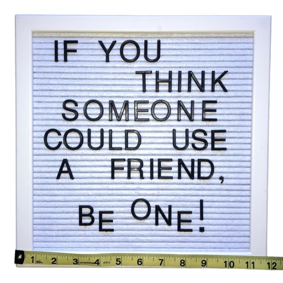 Hobby Lobby Felt Letter Board & Letters, Sawtooth Hanger for Wall Mounting - Picture 9 of 10